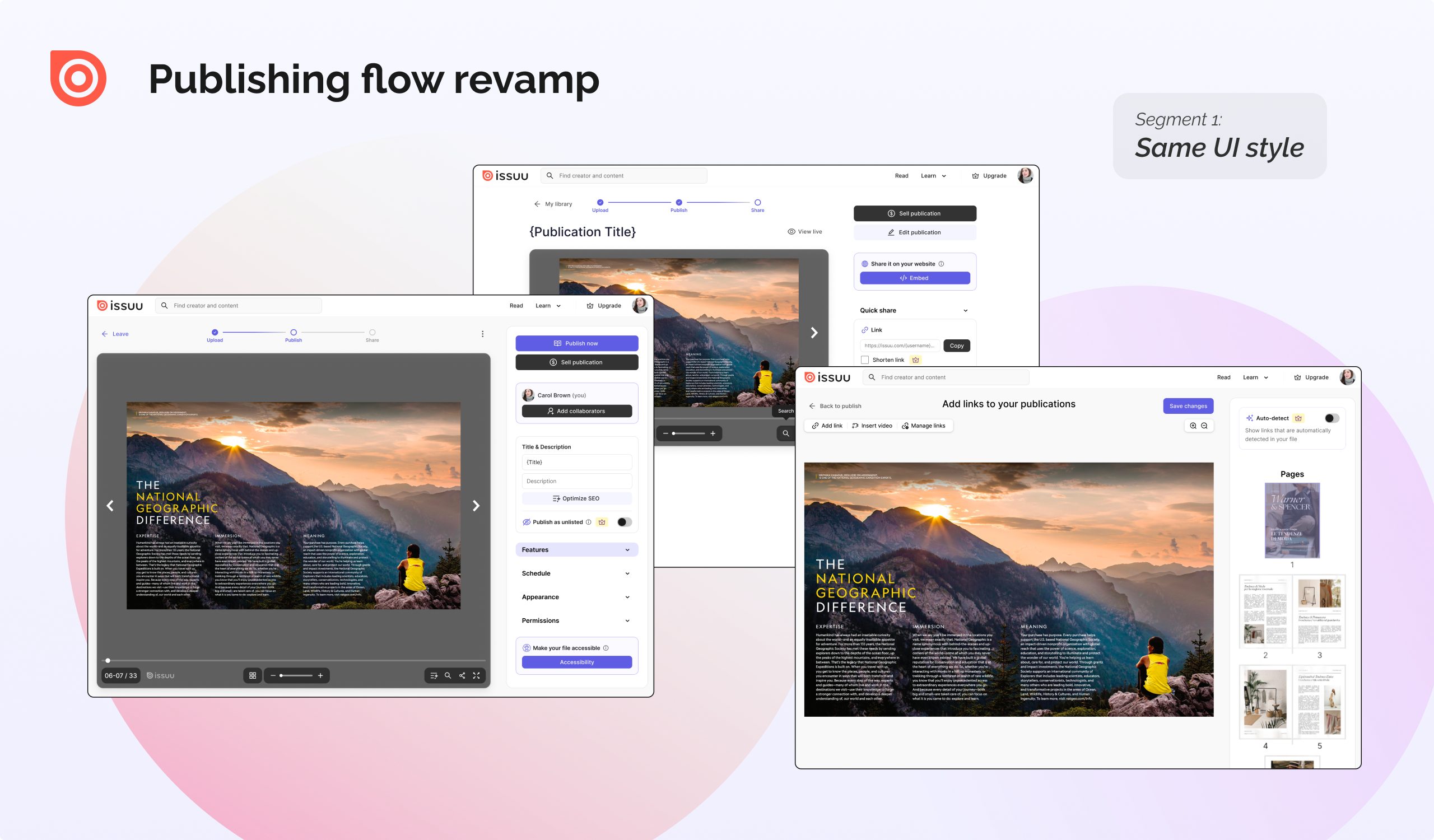 Publishing flow revamp, simple modal variant